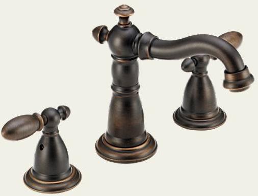 Delta 3555RB-216RB Victorian Venetian Bronze Widespread Bath Faucet