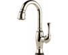 Brizo 64903LF-PN Talo Brilliance Polished Nickel Single Handle Pull-Down Bar/Prep Faucet with Smarttouch