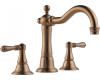 Brizo 65336LF-BZ Tresa Brilliance Brushed Bronze Widespread Lavatory Faucet with Lever Handles