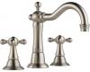 Brizo 65338LF-BN Tresa Brushed Nickel Widespread Lavatory Faucet with Cross Handles