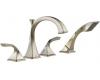 Brizo T67430-BN Virage Brushed Nickel Roman Tub Faucet with Handshower