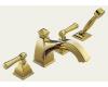 Brizo 67740-BB Vesi Curve Brilliance Brass Roman Tub Faucet with Hand Shower