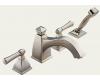 Brizo 67740-BN Vesi Curve Brushed Nickel Roman Tub Faucet with Hand Shower