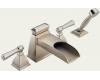 Brizo 67745-BN Vesi Channel Brushed Nickel Roman Tub Faucet with Hand Shower