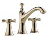 Brizo 65305LF-PNLHP Baliza Brilliance Polished Nickel Two Handle Widespread Lavatory Faucet - Less Handles
