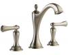Brizo 65385LF-BNLHP Charlotte Brilliance Brushed Nickel Two Handle Widespread Lavatory Faucet - Less Handles