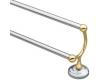 Creative Specialties by Moen Brighton 322CB Chrome/Polished Brass 24" Double Towel Bar