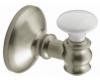 Creative Specialties by Moen Highland DN3503BNW Brushed Nickel/White Double Robe Hook