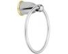 Creative Specialties by Moen Mason YB8086CP Chrome / Polished Brass Towel Ring