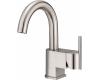 Danze D221542BN Como Brushed Nickel Single Handle Centerset Faucet Side Mount Handle with Touch Down Drain