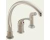 Delta Waterfall 172-NNWF Brillance Pearl Nickel Lever Handle Kitchen Faucet with Side Spray