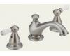 Delta 3578-SSLHP+H277SS Leland Brilliance Stainless 6-16" Widespread Bath Faucet with Lever Handle