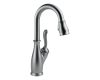 Delta 9678-AR-DST Leland Arctic Stainless Single Handle Pull-Down Bar / Prep Faucet