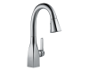 Delta 9983-AR-DST Mateo Arctic Stainless Single Handle Pull-Down Bar / Prep Faucet