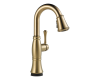 Delta 9997T-CZ-DST Cassidy Champagne Bronze Single Handle Pull-Down Bar/Prep Faucet With Touch2O Technology