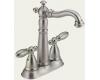 Delta 2155-SSLHP Victorian Brilliance Stainless Two Handle Bar/Prep Faucet