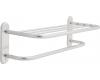 Delta 43124 CommercialMisc Chrome 24" Brass Towel Shelf with One Bar