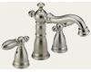 Delta 4555-SSLHP Victorian Brilliance Stainless Mini-Widespread Bath Faucet