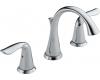Delta 3538LF Lahara Chrome Two Handle Widespread Lavatory Faucet