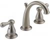 Delta 3575-SSMPU Leland Brilliance Stainless Two Handle Widespread Lavatory Faucet