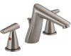 Delta 3582-SS Rhythm Brilliance Stainless Two Handle Widespread Lavatory Faucet