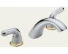 Delta T2730-CBLHP Innovations Chrome & Brilliance Polished Brass Roman Tub Faucet Trim Kit