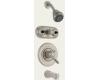 Delta T18430-NN Innovations Brilliance Pearl Nickel Monitor Scald-Guard Jetted Tub Shower System