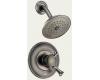 Delta Lockwood T17240-PT Aged Pewter Monitor Scald-Guard Shower Trim with Volume Control