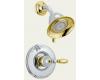 Delta T14255-CBLHP Victorian Chrome & Brilliance Polished Brass Monitor Scald-Guard Shower Trim