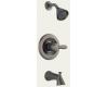 Delta T14438-PT Lahara Aged Pewter Monitor Scald-Guard Tub & Shower Trim