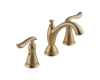 Delta 3594-CZMPU-DST Linden Champagne Bronze Two Handle Widespread Lavatory Faucet