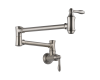 Delta 1177LF-SS Traditional Brilliance Stainless Pot Filler Faucet - Wall Mount