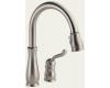 Delta 978-SS-DST Leland Brilliance Stainless Diamond Seal Technology Kitchen Pull Down Faucet
