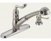 Delta Saxony 473-SSSD Brilliance Stainless Pull-Out Kitchen Faucet