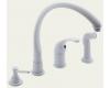Delta Waterfall 174-WHWF White Single Handle Kitchen Faucet