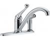 Delta 300-BH-DST Classic Chrome Single Handle Kitchen Faucet with Integral Spray
