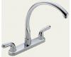 Delta 2176-LHP Waterfall Chrome Two Handle Kitchen Faucet