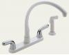 Delta Waterfall 2476-WHLHP White Two Handle Kitchen Faucet