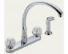 Delta 2476 Waterfall Chrome Two Handle Kitchen Faucet