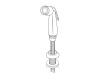 Delta RP42846WH White Spray And Hose Assembly