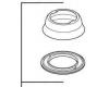 Delta RP38644SS Saxony Stainless Single Hole Escutcheon & Gasket