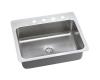 Elkay DLSR272210PD0 Stainless Steel Single Bowl Dual / Universal Mount Kitchen Sink Kit