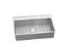 Elkay ECTSRS33229BG4 Stainless Steel Single Bowl Dual / Universal Mount Kitchen Sink Kit
