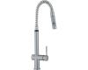 Franke FF2180 Oxygen Flex Satin Nickel Single Handle Pull Down Kitchen Faucet