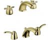 Grohe Talia 20 892 R00 Polished Brass Wideset Faucet with Pop-Up