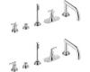 Grohe Atrio 21 059 BE0 Sterling Thermostatic Roman Tub Filler with Handheld Shower