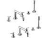 Grohe Atrio 25 049 BE0 Sterling Roman Tub Filler with Handheld Shower