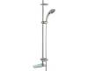 Grohe Movario 28 573 AV0 Satin Nickel Shower System with Grohe Champagne Hand Shower