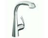 Grohe Ladylux3 33 893 SD0 Stainless Steel Main Sink Dual Spray Pull-Out Kitchen Faucet