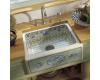 Kohler Gathering K-14573-AG-0 White Design on Alcott Undercounter Kitchen Sink with Oversized Five-Hole Drilling